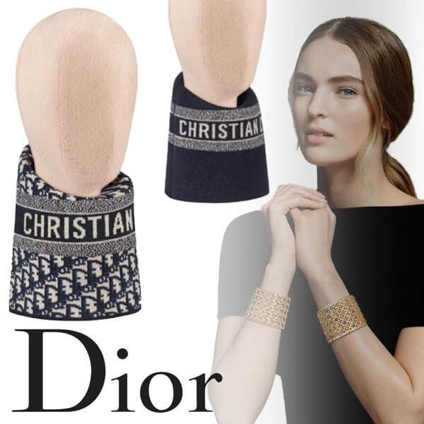 Dior ネックウォーマー ディオール オブリーク ウール＆カシミア 05CDO415I172C540